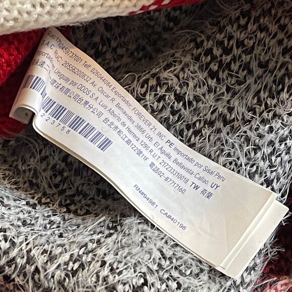 Forever 21 Boston Terrier Reindeer Party Animal Ugly Christmas Sweater Size S - Picture 4 of 4